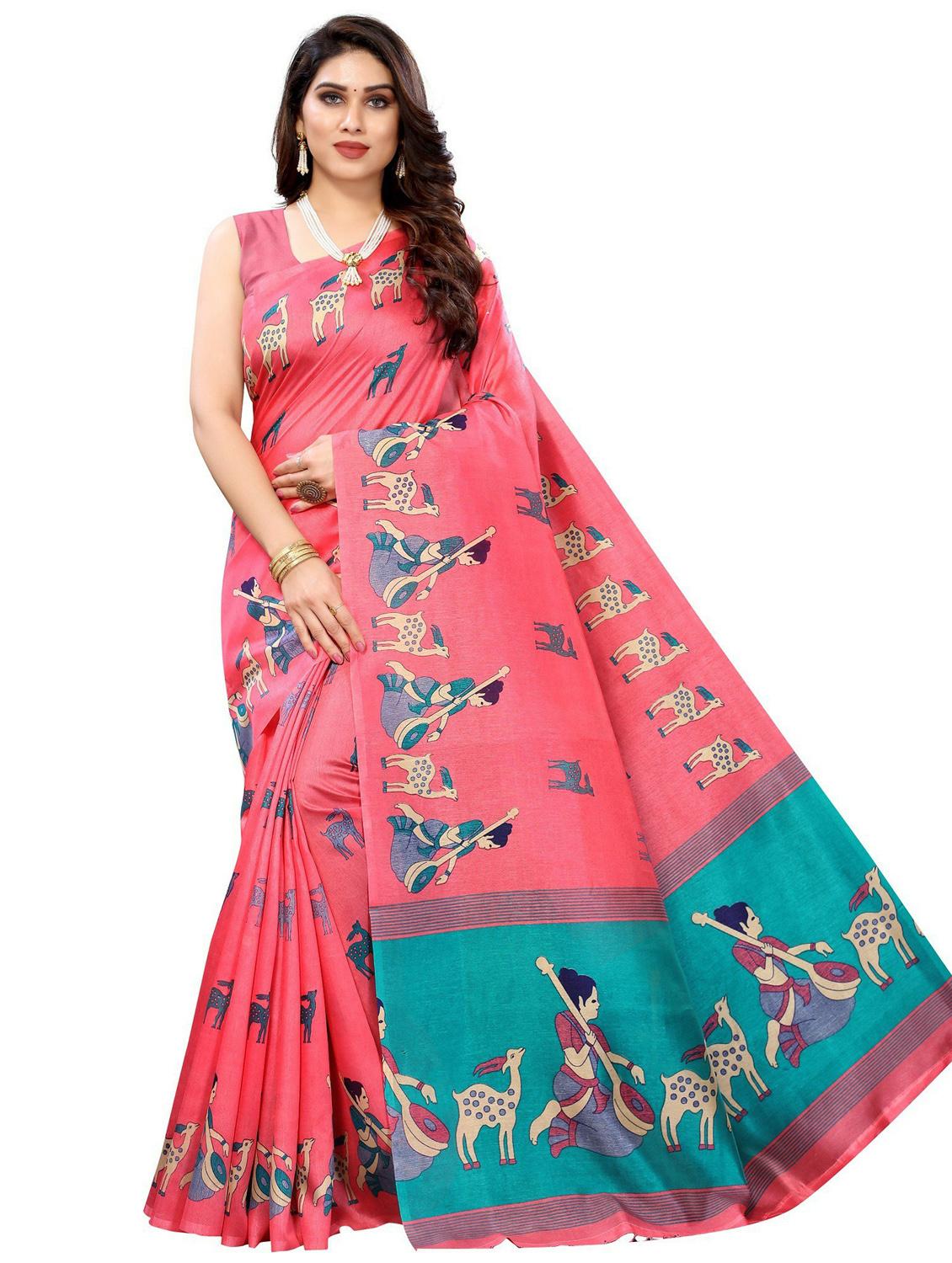pack of 3 multi colored combo saree with blouse - 20875687 - Standard Image - 5