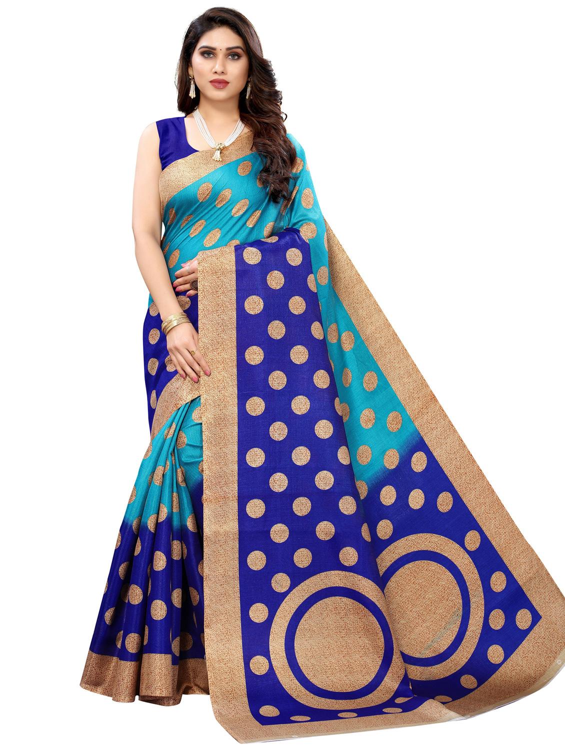 pack of 3 multi colored combo saree with blouse - 20875698 - Standard Image - 5