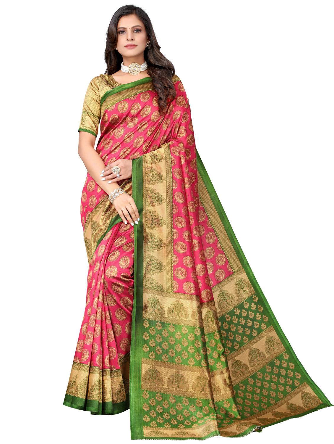 pack of 3 multi colored combo saree with blouse - 20875723 - Standard Image - 3