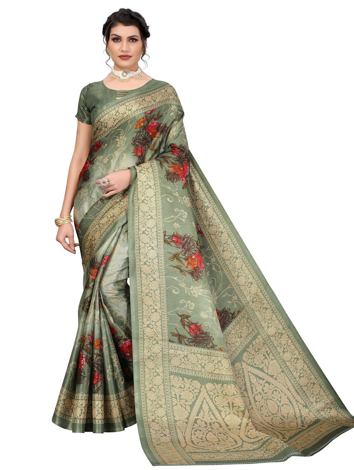 pack of 3 multi colored combo saree with blouse - 20875793 - Standard Image - 5