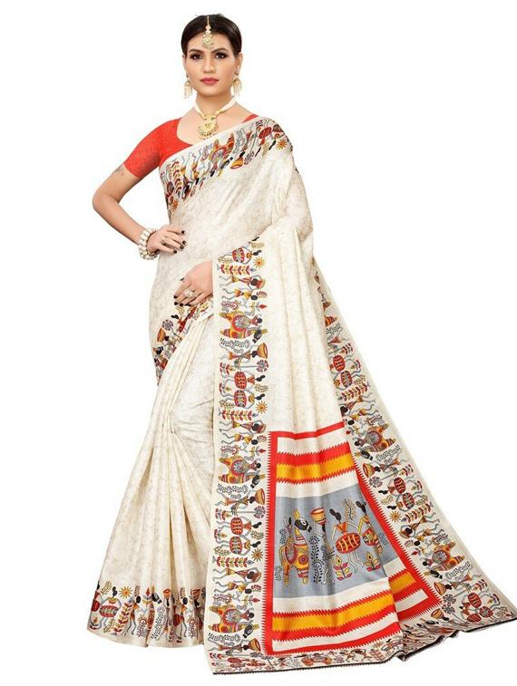 pack of 3 multi colored combo saree - 20875798 - Standard Image - 5