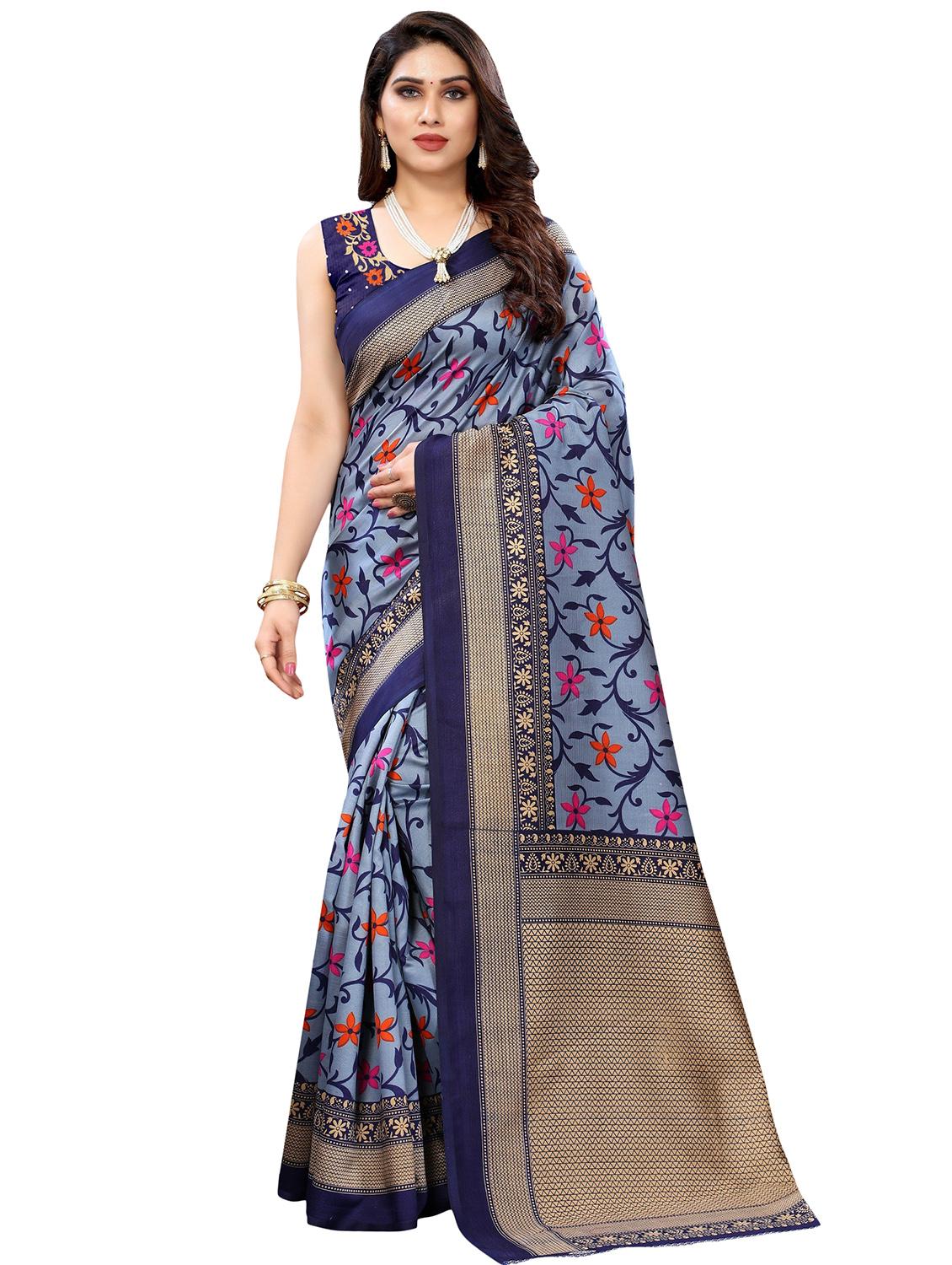 pack of 3 multi colored combo saree with blouse - 20875884 - Standard Image - 3