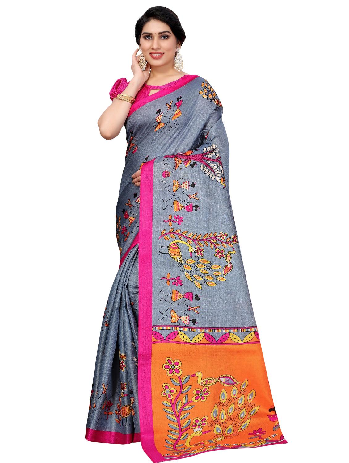 pack of 3 combo saree with blouse - 20875909 - Standard Image - 3