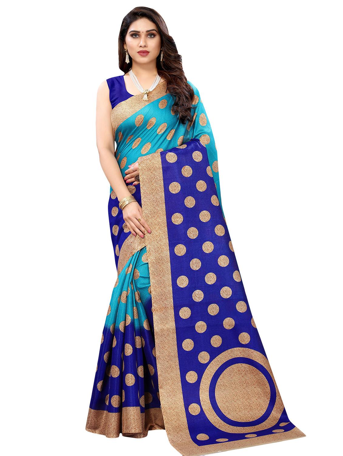 pack of 3 multi colored combo saree with blouse - 20875914 - Standard Image - 3