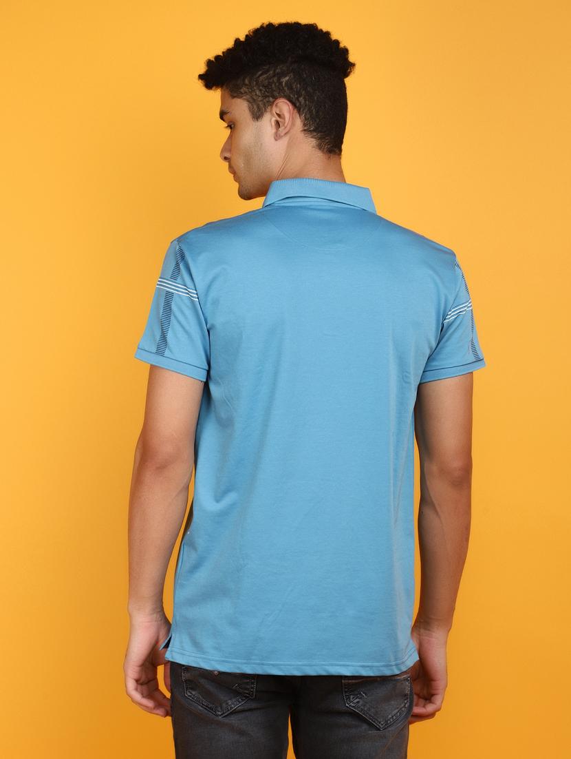 men polo neck striped t-shirt - 20876398 - Standard Image - 3