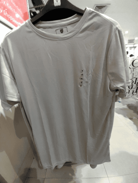 light grey polyester tshirt - 20876402 - Standard Image - 0