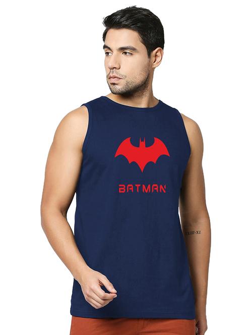 blue pure cotton vest - 20876626 -  Standard Image - 0