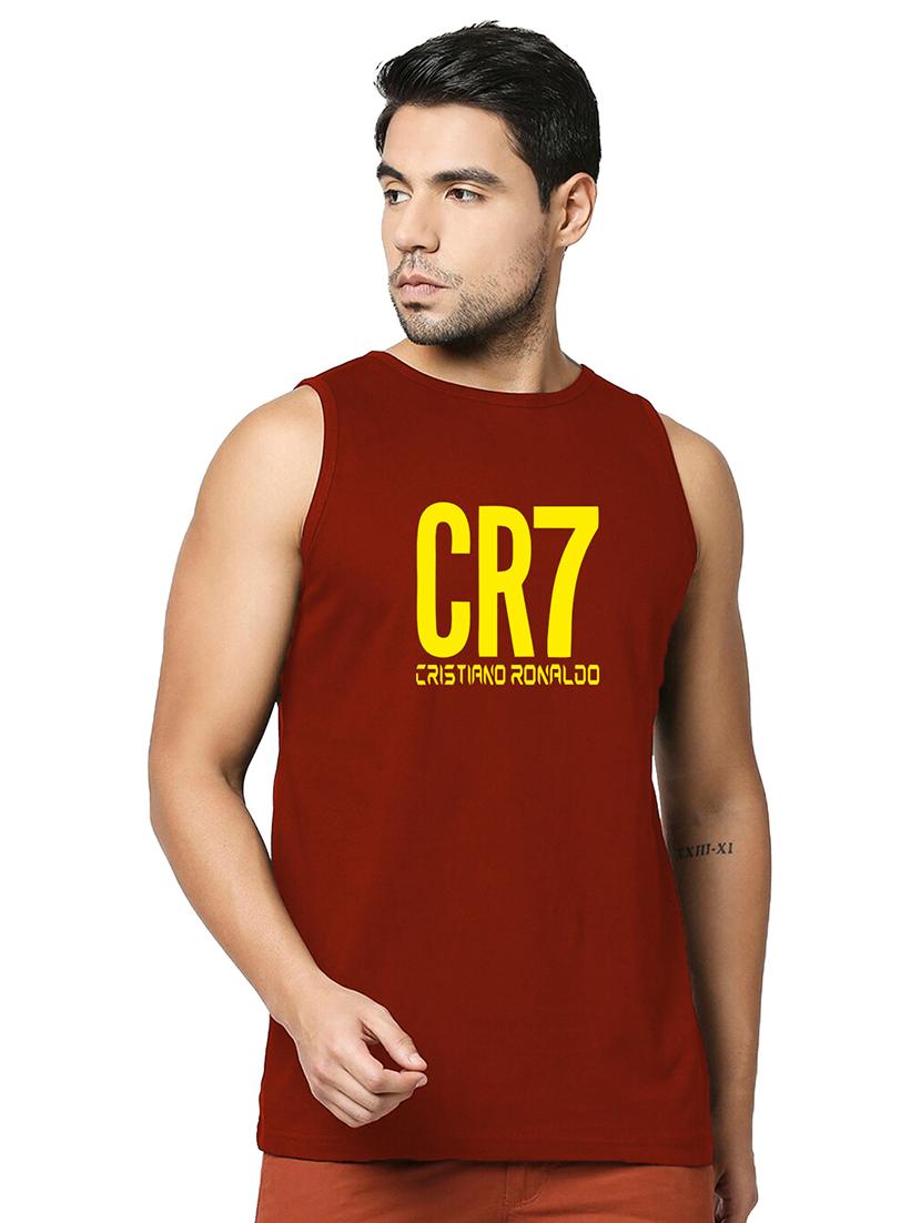red pure cotton vest - 20876697 -  Zoom Image - 0