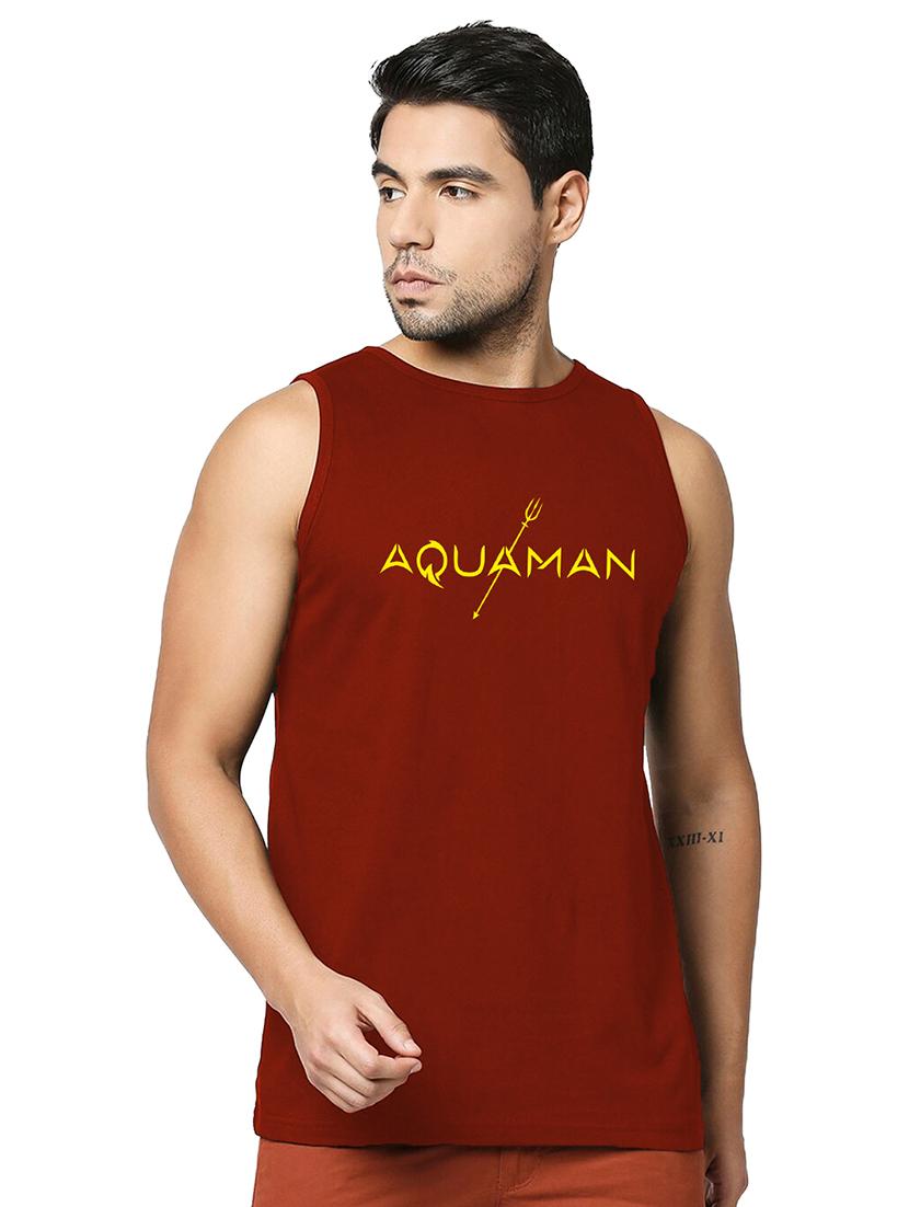 men chest print cotton vest - 20876724 - Zoom Image - 0