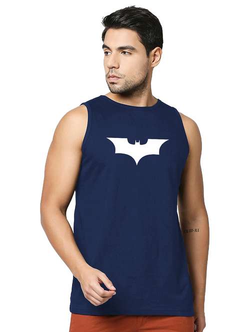 men chest print cotton vest - 20876741 -  Standard Image - 0