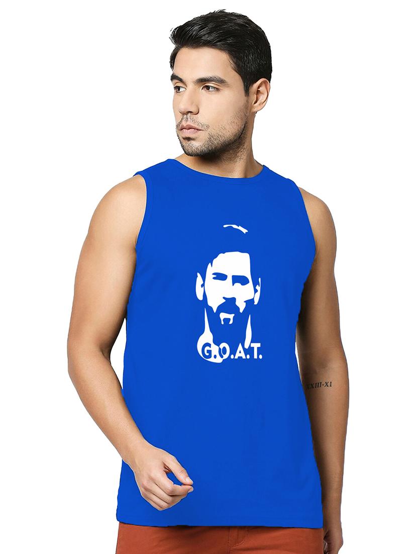 men front print cotton vest - 20876857 - Zoom Image - 0