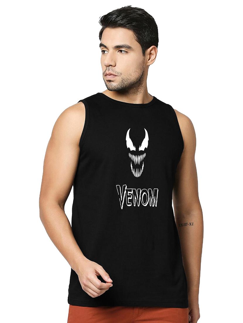 men front print cotton vest - 20876959 - Zoom Image - 0