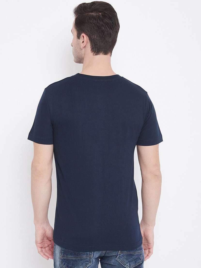 dark blue cotton t-shirt - 20877133 -  Standard Image - 3