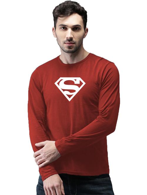 maroon cotton t-shirt - 20877981 - Standard Image - 0