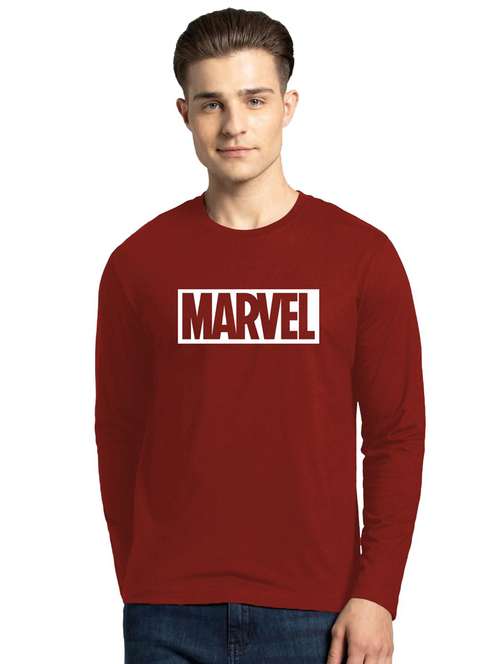 men round neck chest print t-shirt - 20878278 - Standard Image - 0