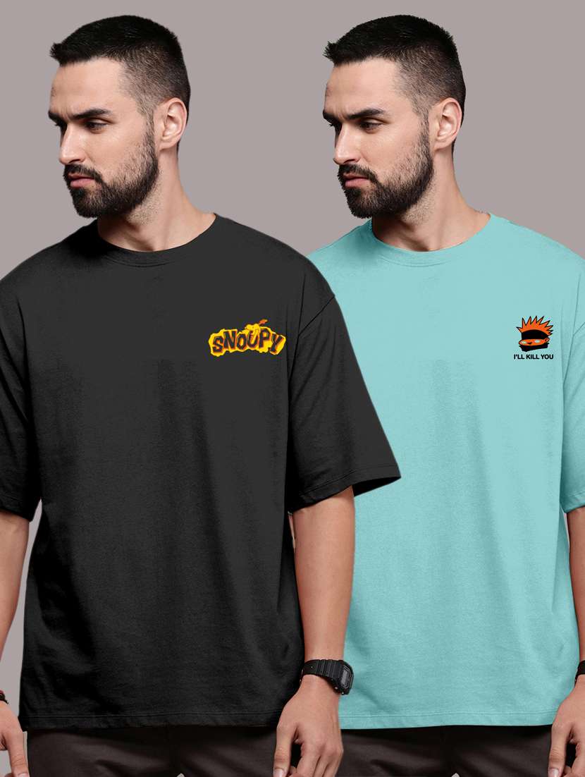 pack of 2 round neck combo t-shirt