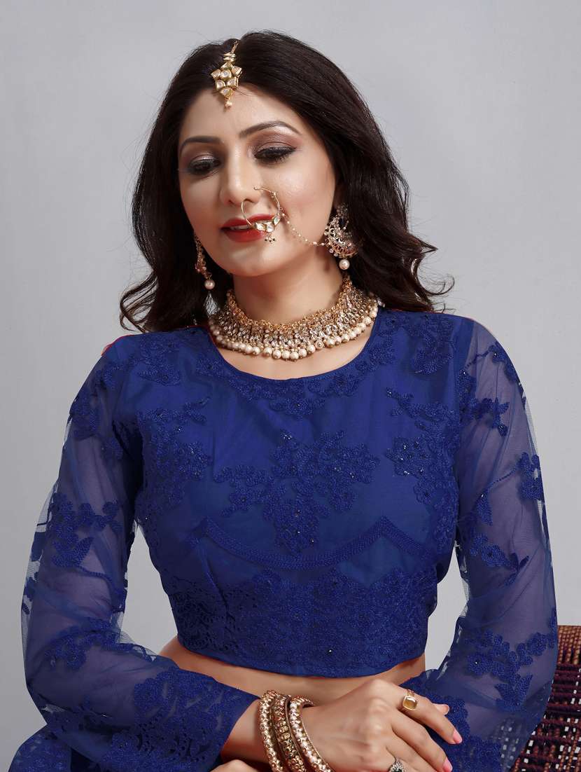 women embroidered lehenga choli with dupatta - 20878690 - Standard Image - 3