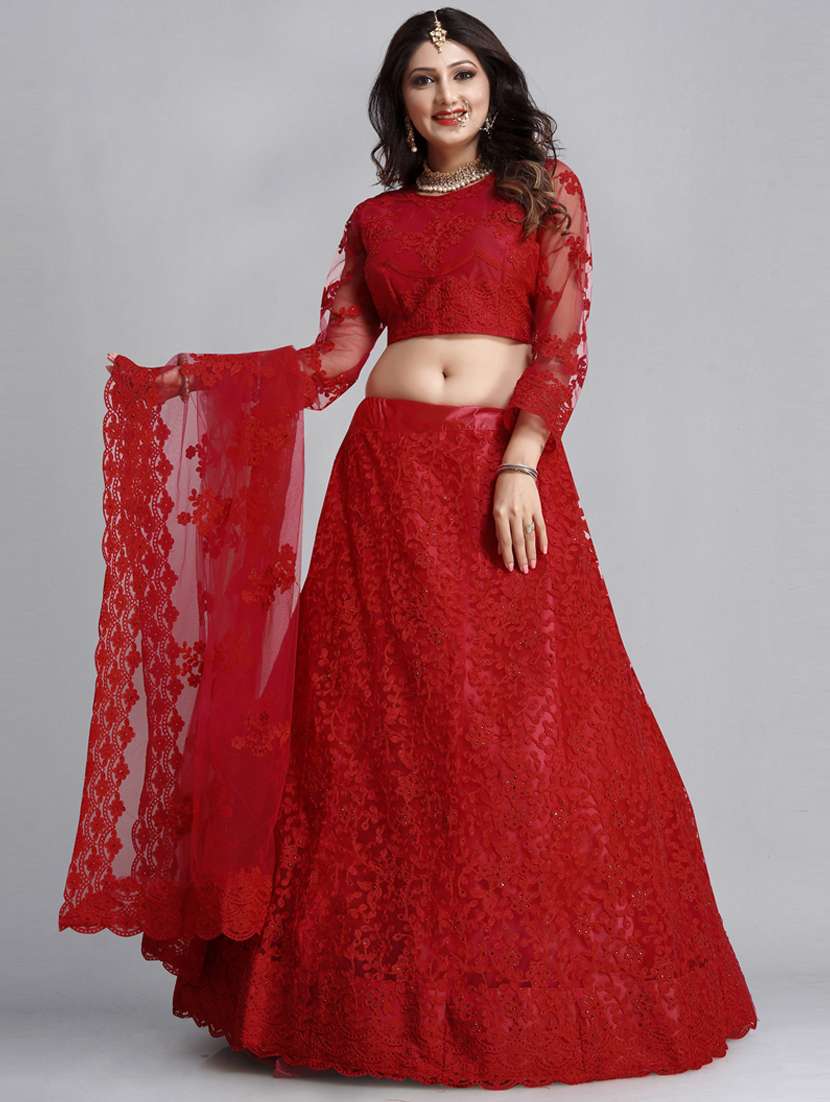 women embroidered lehenga choli with dupatta