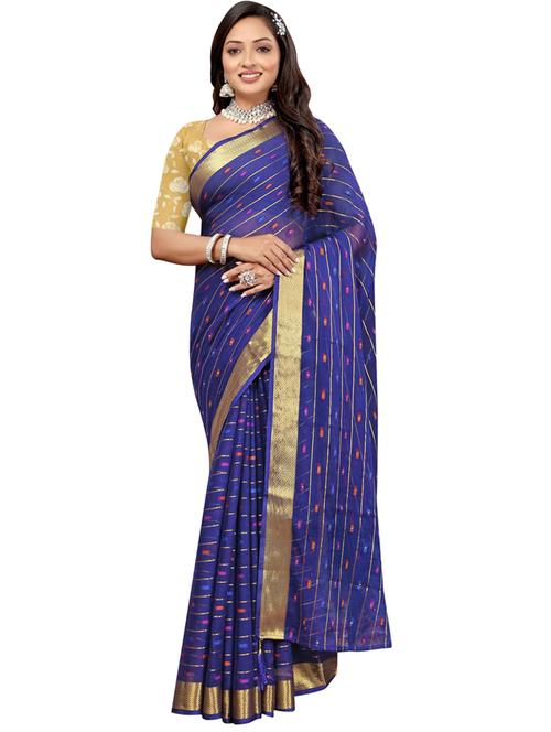 women self design bordered saree with blouse - 20879012 - Standard Image - 0