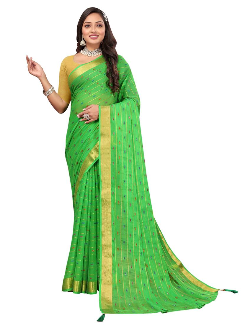 women self design bordered saree - 20879038 - Zoom Image - 0