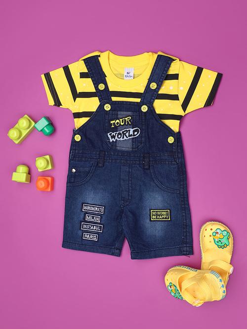 kids denim dungarees twin sets - 20879150 - Standard Image - 0