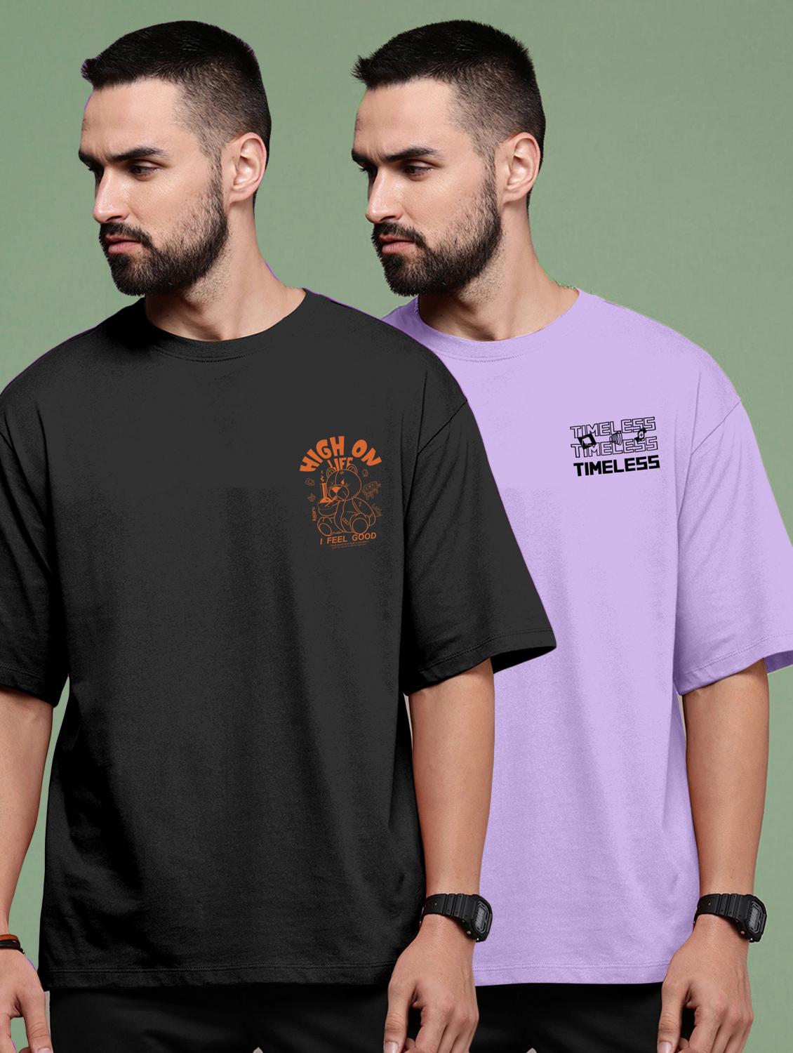 pack of 2 round neck combo t-shirt - 20879235 -  Zoom Image - 0