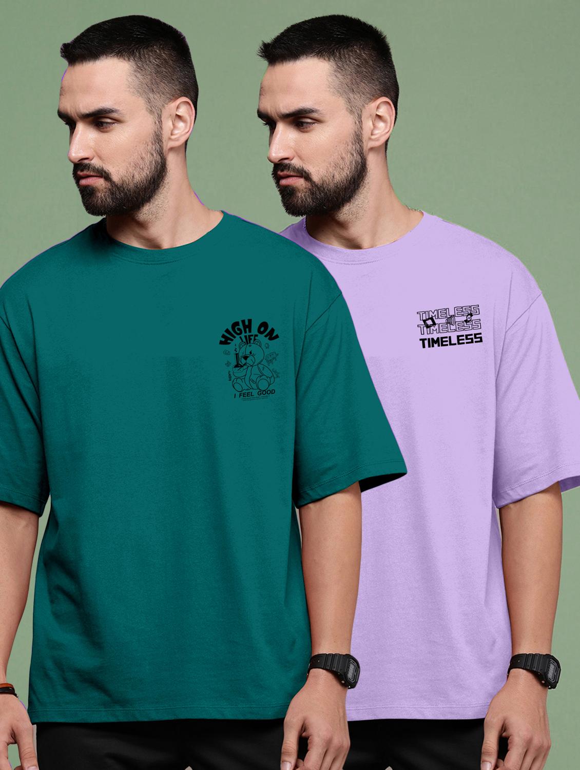 pack of 2 round neck combo t-shirt - 20879237 - Zoom Image - 0