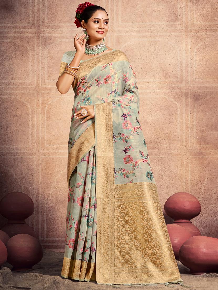 women self design bordered saree with blouse - 20879557 - Zoom Image - 0