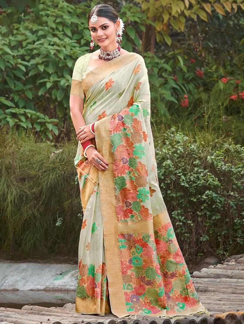 women self design bordered saree with blouse - 20879568 - Zoom Image - 0
