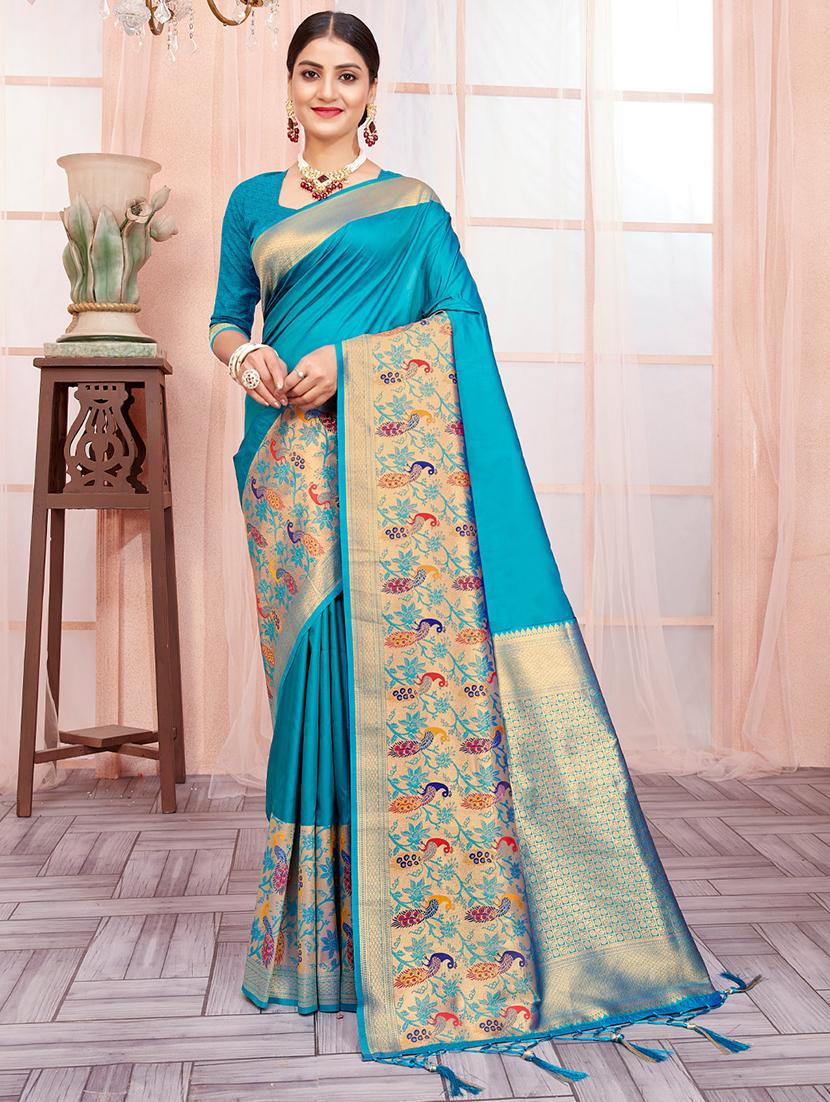 women self design paithani saree with blouse - 20879825 - Zoom Image - 0