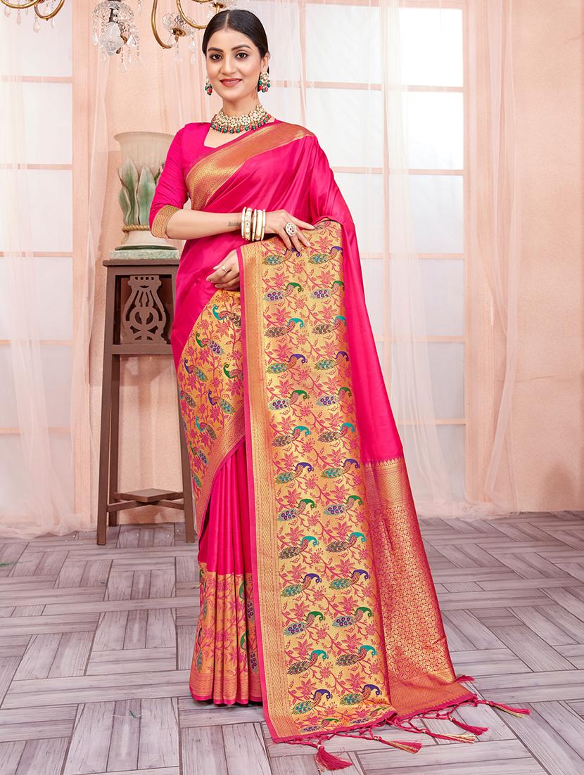 women self design paithani saree with blouse - 20879829 - Zoom Image - 0