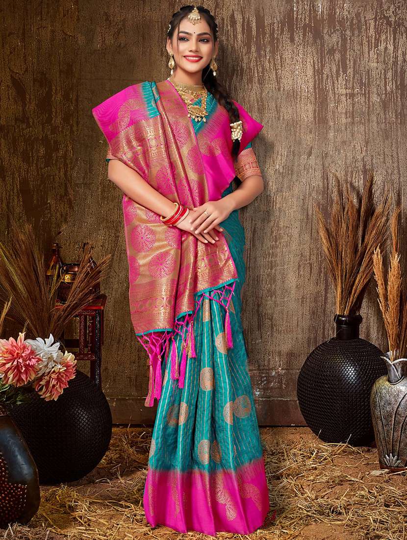 women self design banarasi saree with blouse - 20879842 - Zoom Image - 0