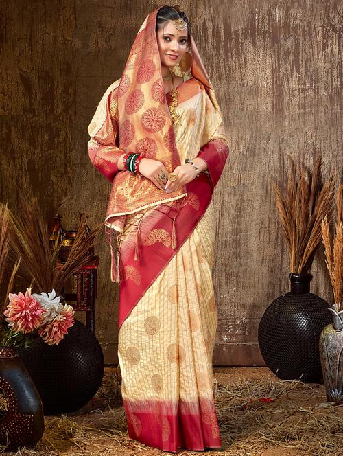 women self design banarasi saree with blouse - 20879847 - Standard Image - 0