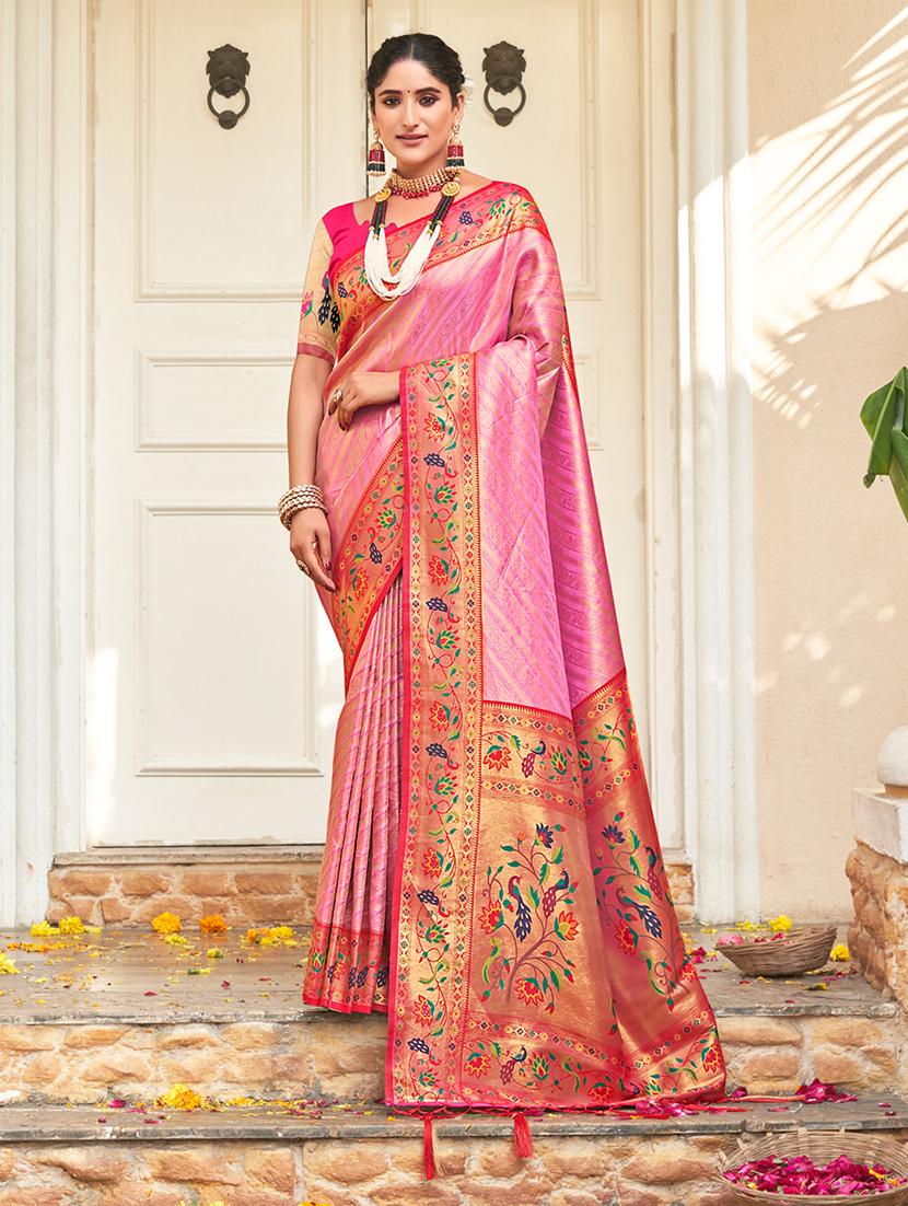 women self design paithani saree with blouse - 20881658 -  Zoom Image - 0