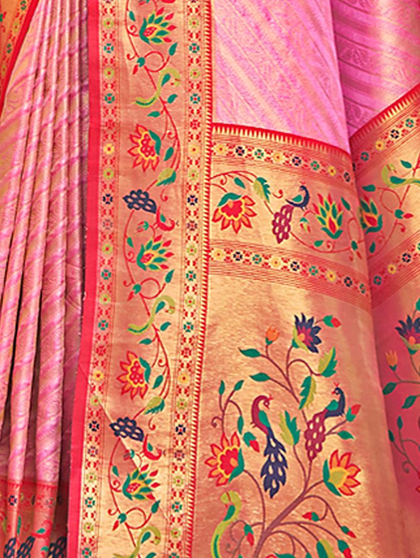 women self design paithani saree with blouse - 20881658 - Standard Image - 3