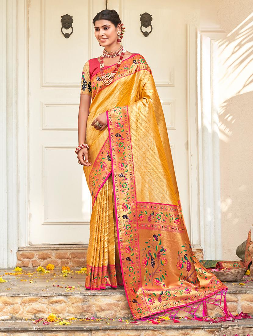 women self design paithani saree with blouse - 20881661 - Zoom Image - 0