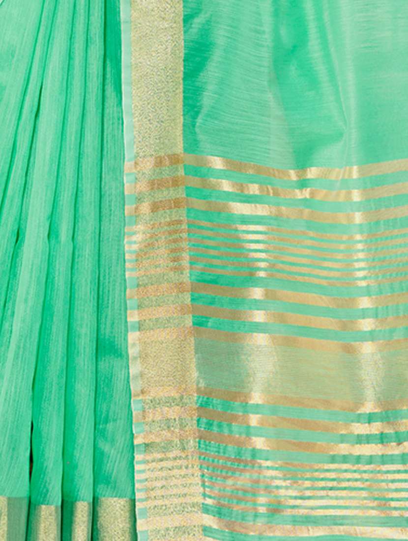 women solid with bordered saree - 20881691 - Standard Image - 3
