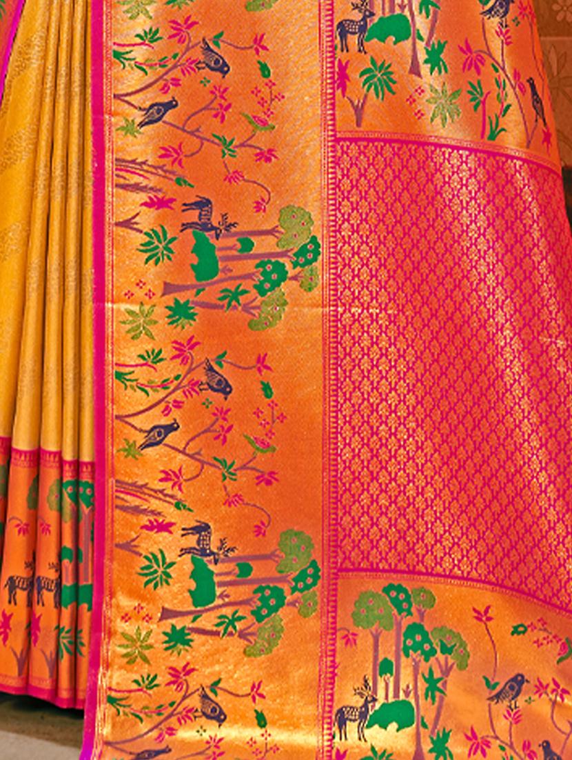women self design paithani saree with blouse - 20881713 - Standard Image - 3