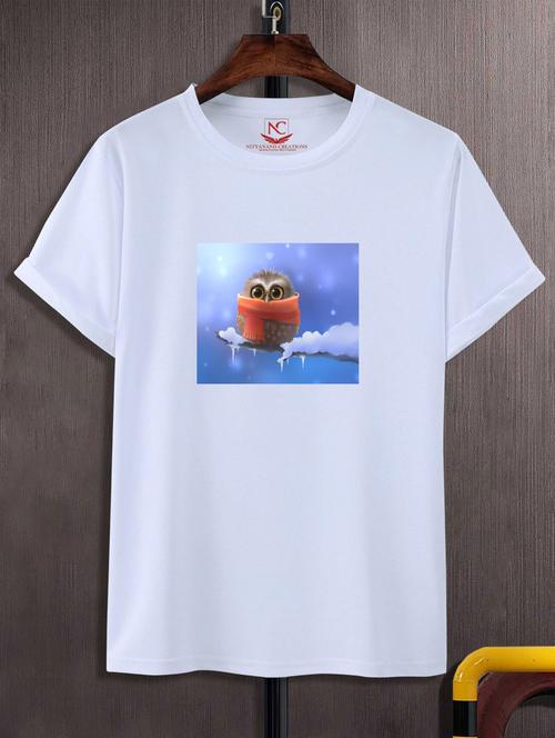 unisex white graphic printed t-shirt - 20882414 -  Standard Image - 0