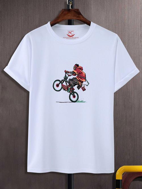 unisex white graphic printed t-shirt - 20882415 -  Standard Image - 0
