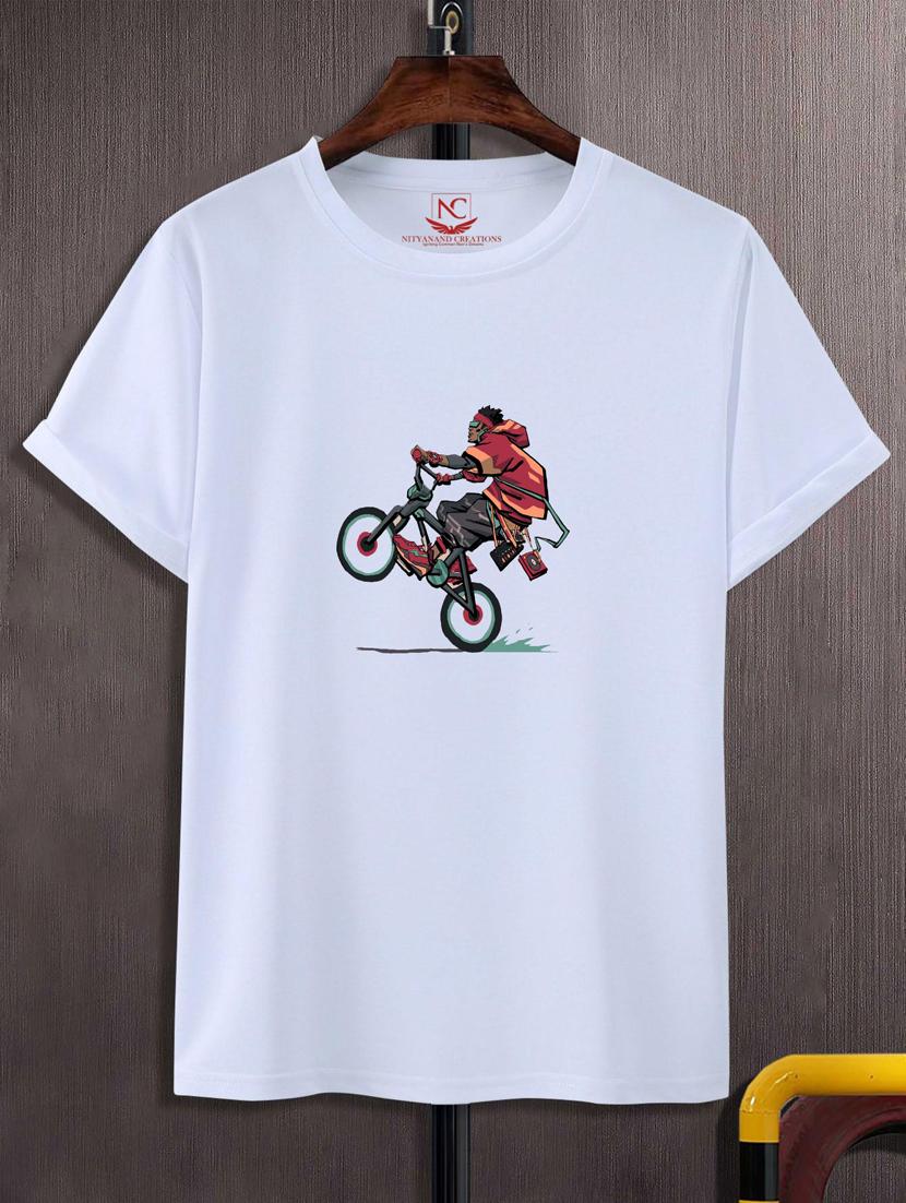 unisex white graphic printed t-shirt - 20882415 -  Zoom Image - 0