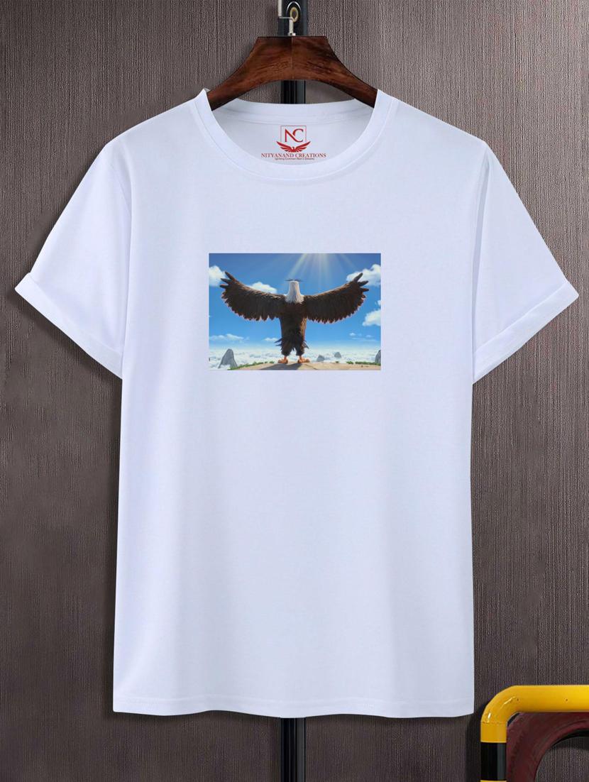 unisex white graphic printed t-shirt - 20882419 -  Zoom Image - 0