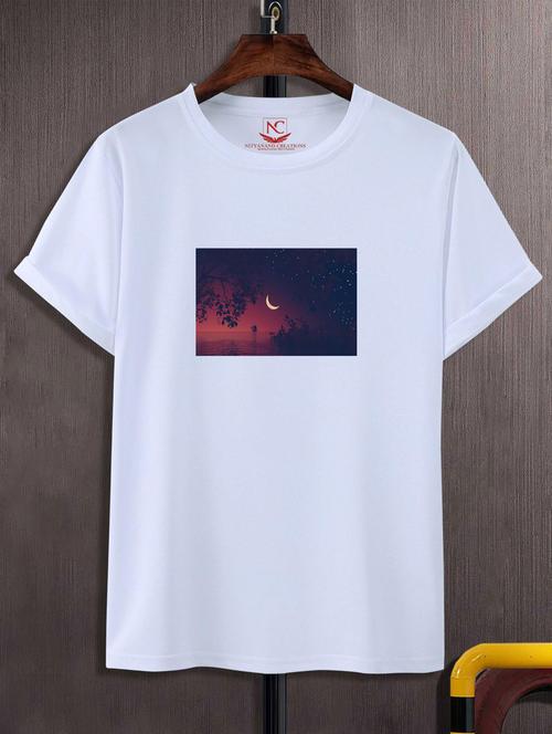 unisex white graphic printed t-shirt - 20882434 -  Standard Image - 0
