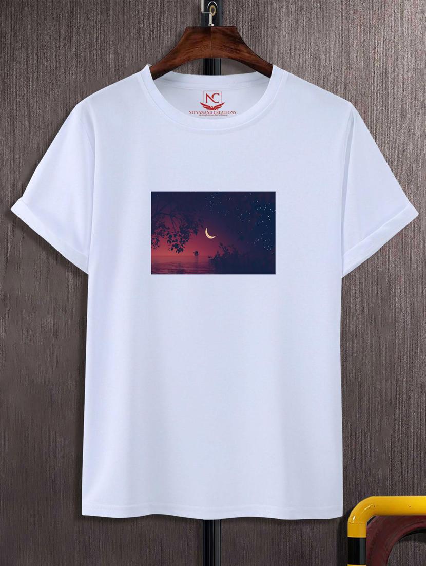 unisex white graphic printed t-shirt - 20882434 -  Zoom Image - 0