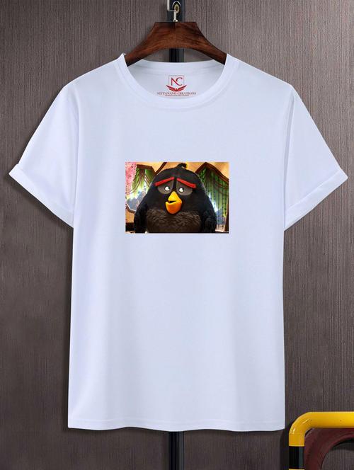 unisex white graphic printed t-shirt - 20882435 -  Standard Image - 0