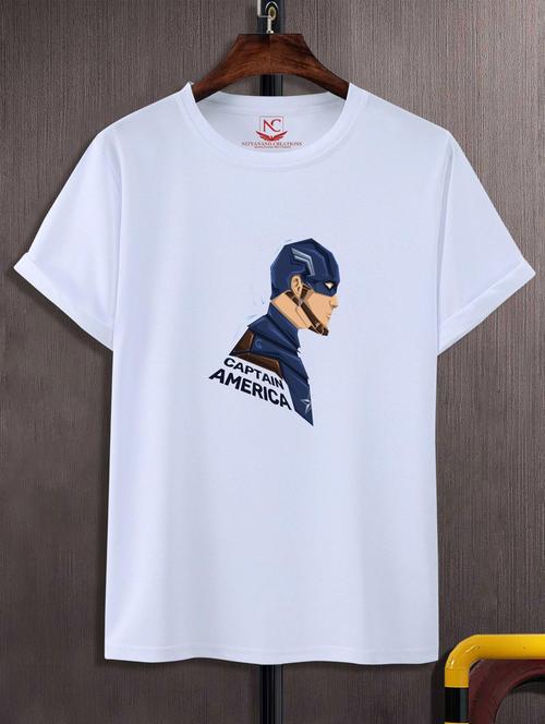 unisex white graphic printed t-shirt - 20882440 -  Standard Image - 0
