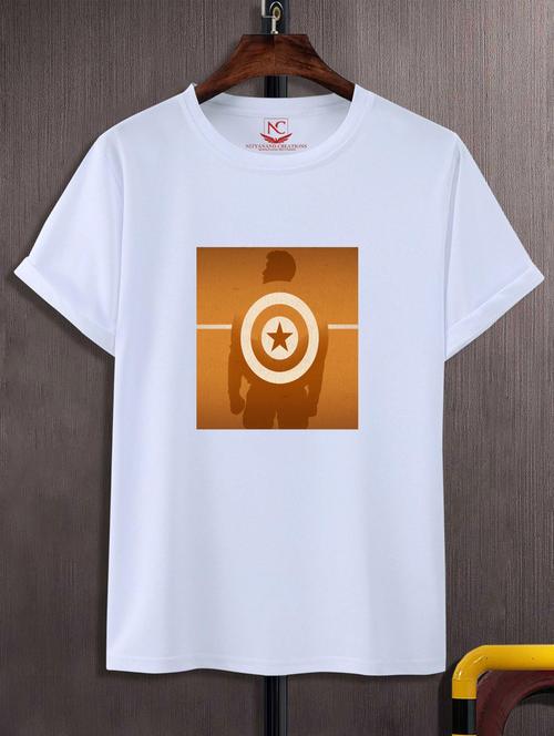 unisex white graphic printed t-shirt - 20882442 -  Standard Image - 0