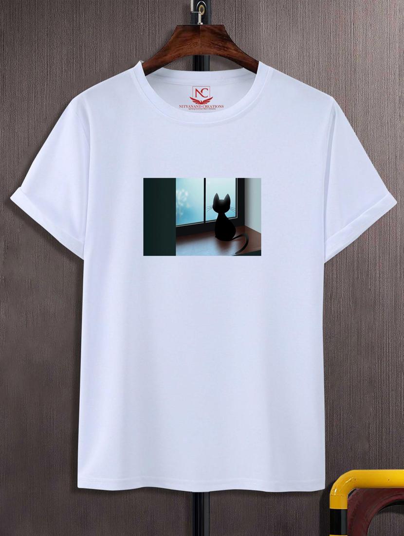 unisex white graphic printed t-shirt - 20882446 -  Zoom Image - 0