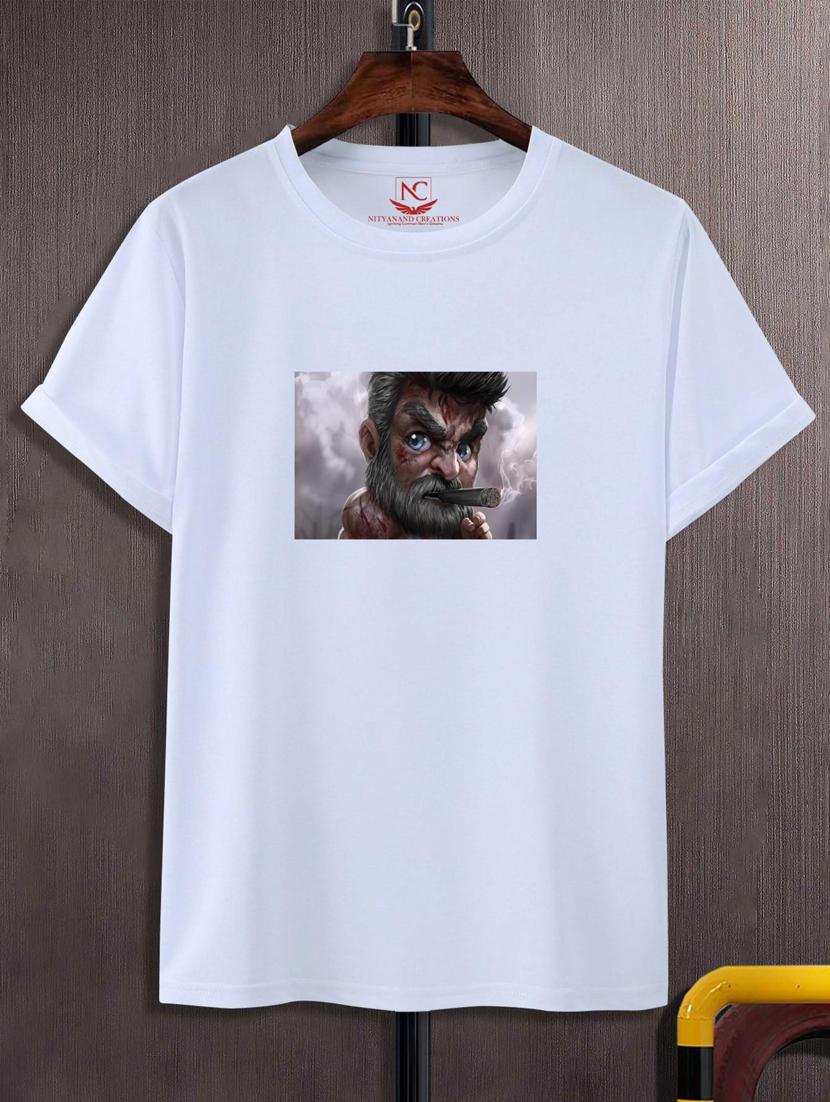 unisex white graphic printed t-shirt - 20882447 -  Zoom Image - 0