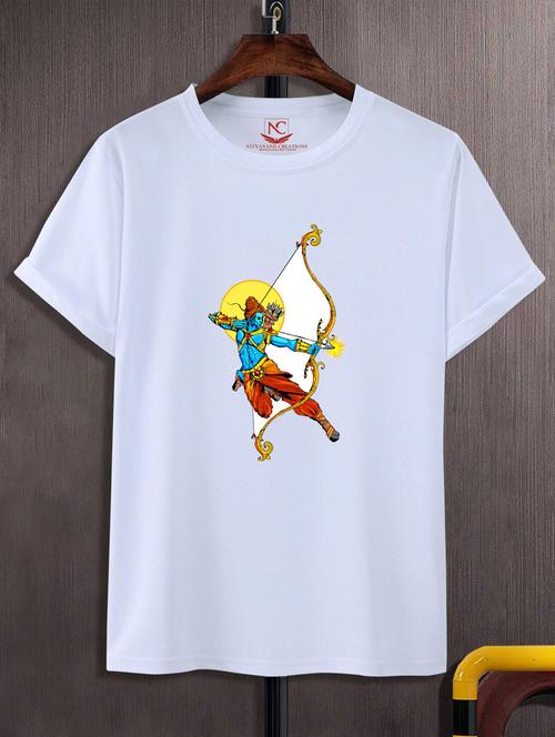 unisex white graphic printed t-shirt - 20882460 -  Standard Image - 0